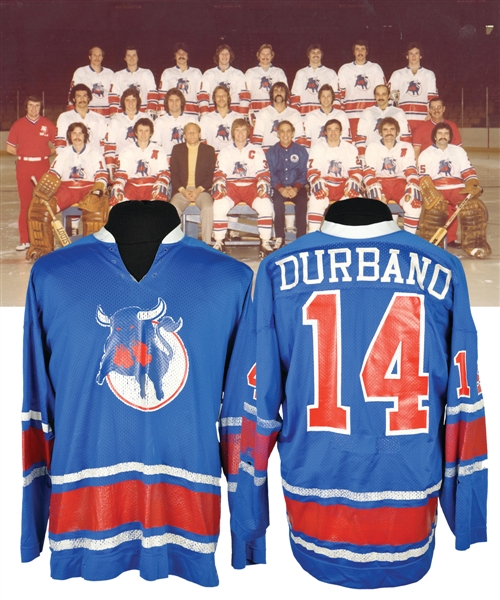 Steve Durbanos 1977-78 WHA Birmingham Bulls Game-Worn Jersey with LOA