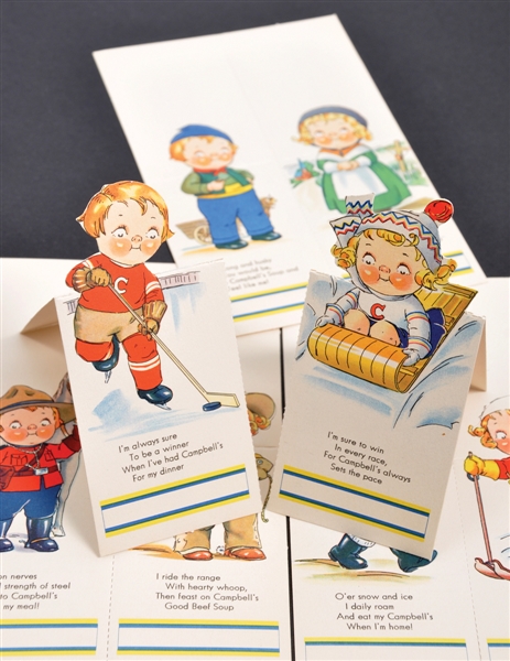 1930s Campbells Soup "The Campbell Kids" Complete Canadian 8-Card Set