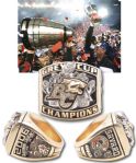 British Columbia Lions 2006 Grey Cup Championship 10K Gold and Diamond Ring