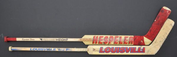 Curtis Josephs and Mike Vernons Game-Used Sticks