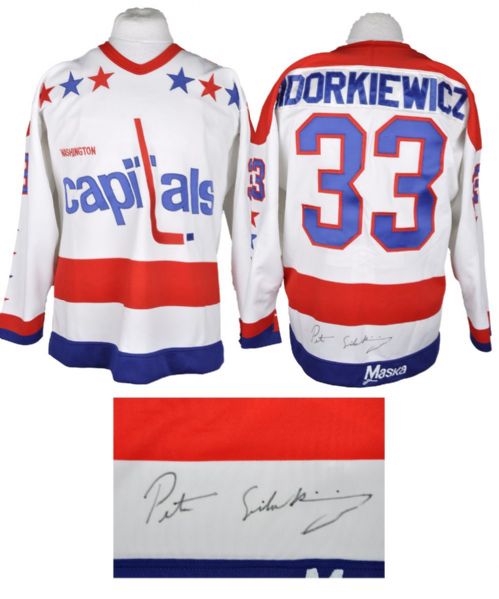 Peter Sidorkiewiczs Early-1980s Washington Capitals Game-Worn Jersey