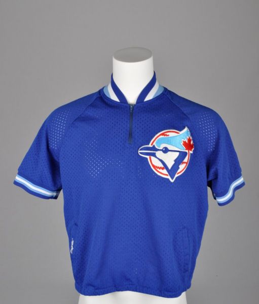 Devon Whites 1990-93 Toronto Blue Jays Signed Batting Practice Worn Jersey with His Signed LOA