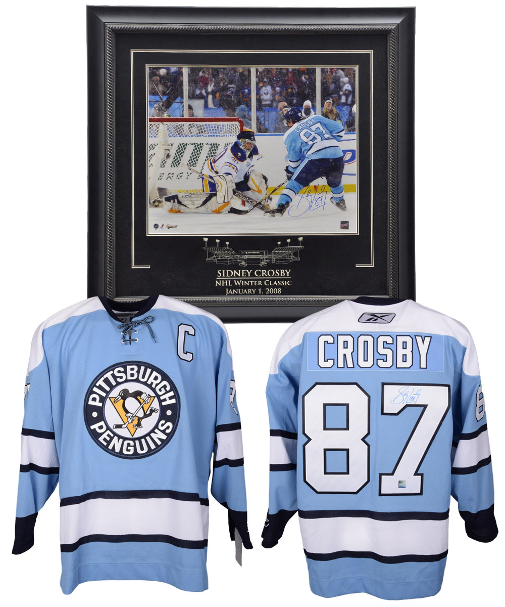 Sidney Crosby Signed Penguins Captain 2008 Winter Classic Jersey