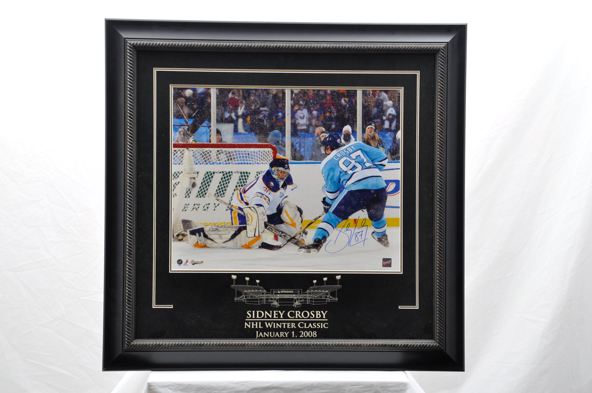 Highland Mint Pittsburgh Penguins Sidney Crosby Impact Jersey Framed Photo