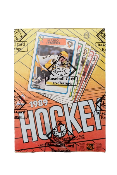 1988-89 O-Pee-Chee Hockey Wax Box (48 Unopened Packs) - BBCE Certified