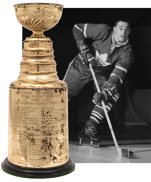 Frank Mahovlichs 1961-62 Toronto Maple Leafs Stanley Cup Championship Trophy from His Personal Collection with LOA (13")