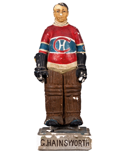 Scarce 1928 George Hainsworth Montreal Canadiens Statue (14") 