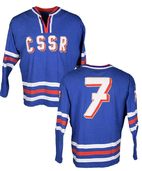 Czechoslovakia National Team 1970s Game-Worn Jersey