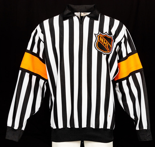 Ron Hoggarth’s 1991-92 NHL Referee Game-Worn Jersey – 75th Patch! 