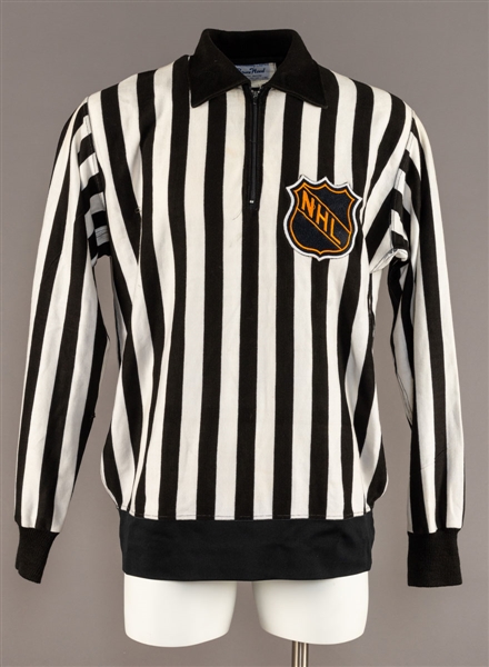 1980s Brad Lazarowich NHL Linesman Game Worn Sweater 