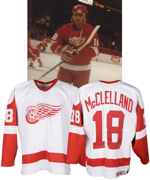 Kevin McClellands 1990-91 Detroit Red Wings Game-Worn Jersey