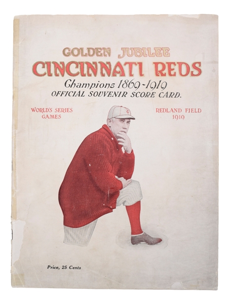 1919 World Series Program (Cincinnati) - Cincinnati Reds vs Chicago White Sox - Black Sox Scandal!