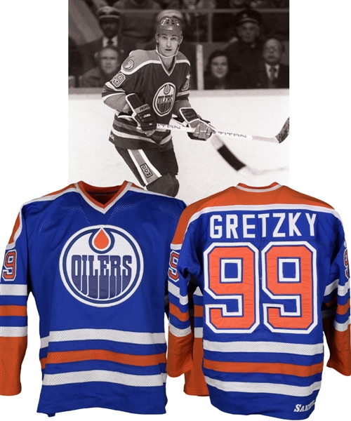 Wayne Gretzky 1981-82 Edmonton Oilers Sandow Game Jersey with LOA