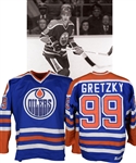 Wayne Gretzky 1981-82 Edmonton Oilers Sandow Game Jersey with LOA