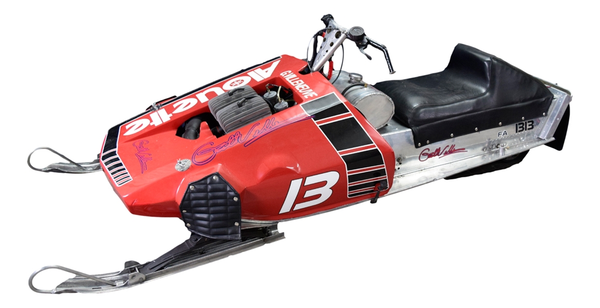 Lot Detail - Gilles Villeneuve's 1970s Race-Used Alouette 440 Snowmobile