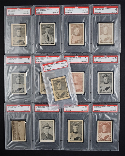 1924-25 Crescent Selkirks Hockey PSA-Graded 13-Card Set