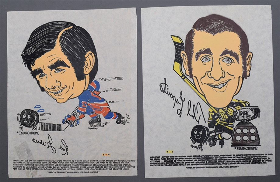 Lot Detail - 1970-71 Kellogg's NHL Hockey Iron-On Transfers Complete ...