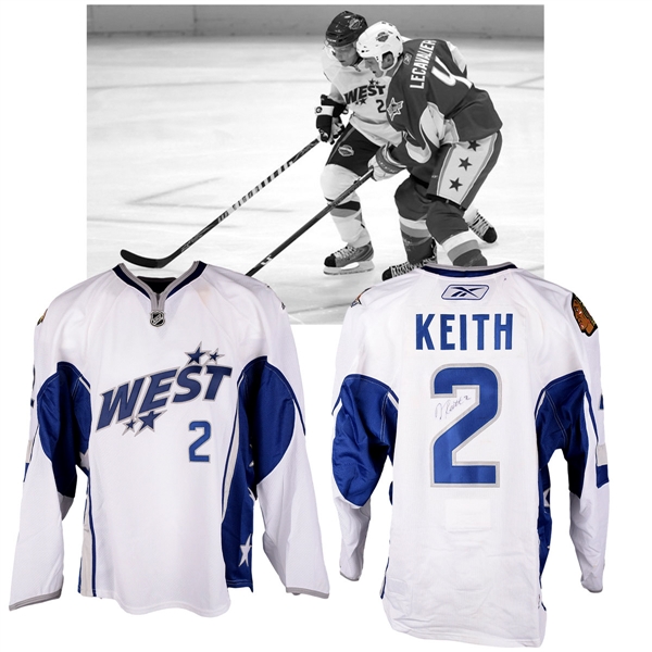 Duncan Keiths 2008 NHL All-Star Game Western Conference Signed Game-Worn Jersey with NHLPA LOA