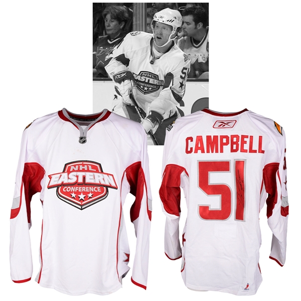 Brian Campbells 2007 NHL All-Star Game Eastern Conference Signed Game-Worn Jersey with NHLPA LOA
