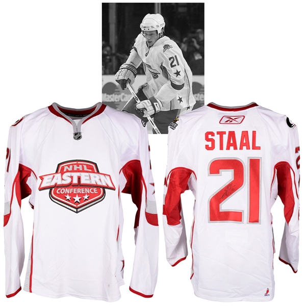 Eric Staals 2007 NHL All-Star Game Eastern Conference Signed Game-Worn Jersey with NHLPA LOA
