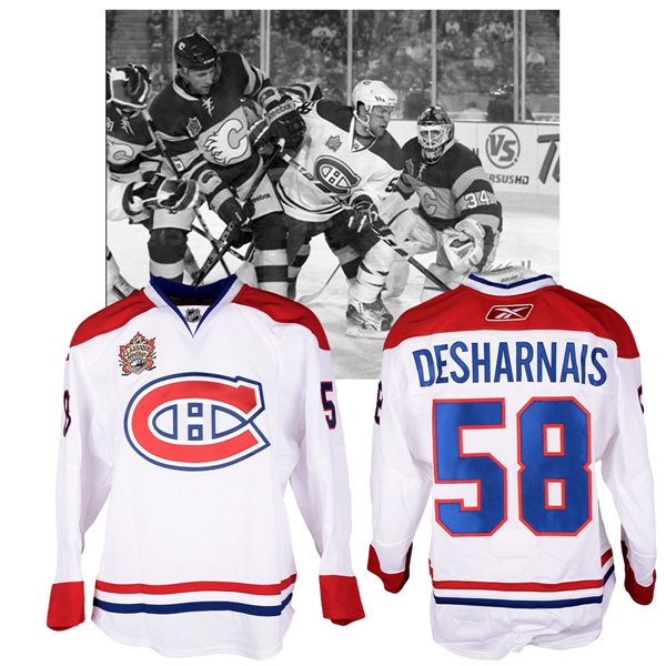 David Desharnais 2011 NHL Heritage Classic Montreal Canadiens Warm-Up Worn Jersey with NHLPA LOA