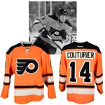 Sean Couturiers 2012 NHL Winter Classic Philadelphia Flyers Warm-Up Worn Jersey with NHLPA LOA
