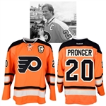 Chris Prongers 2012 NHL Winter Classic Philadelphia Flyers Warm-Up Game-Issued Captains Jersey with NHLPA LOA
