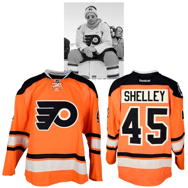 Jody Shelleys 2012 NHL Winter Classic Philadelphia Flyers Photo-Shoot Worn Jersey with NHLPA LOA