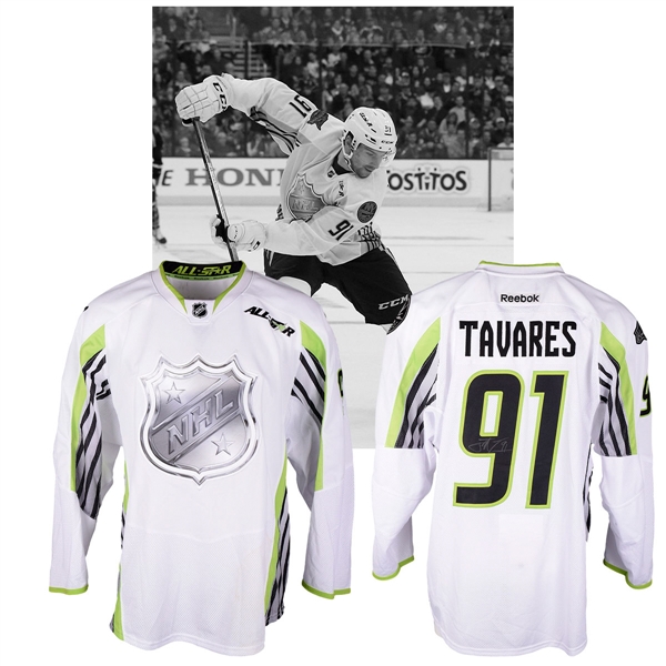 John Tavares 2015 NHL All-Star Game "Team Toews" Signed Game-Worn Jersey with NHLPA LOA