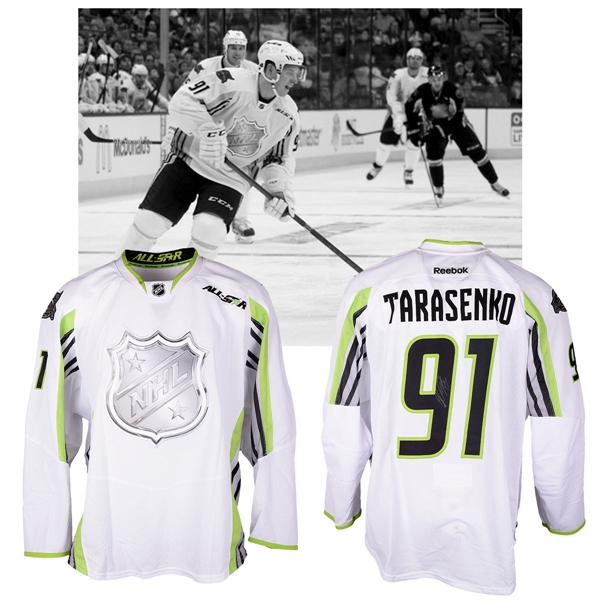 Vladimir Tarasenkos 2015 NHL All-Star Game "Team Toews" Signed Game-Worn Jersey with NHLPA LOA