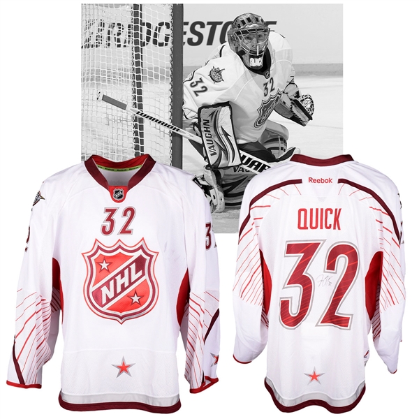 Jonathan Quicks 2012 NHL All-Star Game "Team Alfredsson" Signed Game-Worn Jersey with NHLPA LOA
