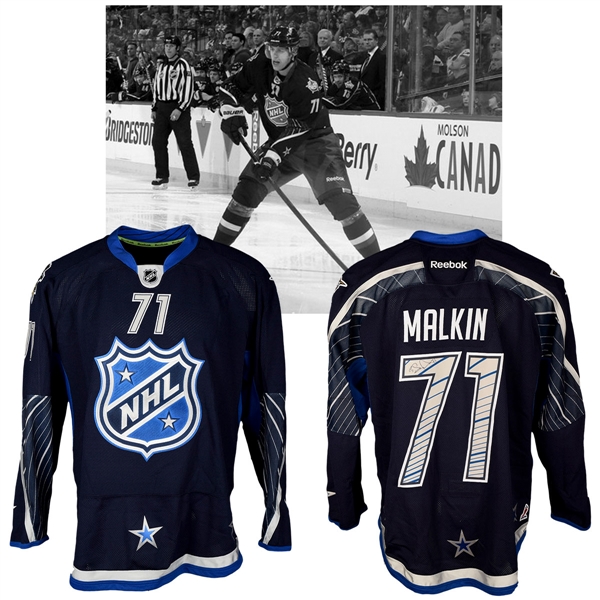 Evgeni Malkins 2012 NHL All-Star Game "Team Chara" Signed Game-Worn Jersey with NHLPA LOA