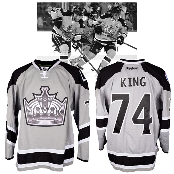 Dwight Kings 2014 NHL Stadium Series Los Angeles Kings Warm-Up Worn Jersey with NHLPA LOA