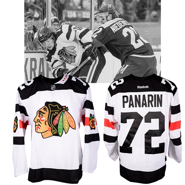 Artemi Panarins 2016 NHL Stadium Series Chicago Blackhawks Warm-Up Worn Rookie Season Jersey with NHLPA LOA