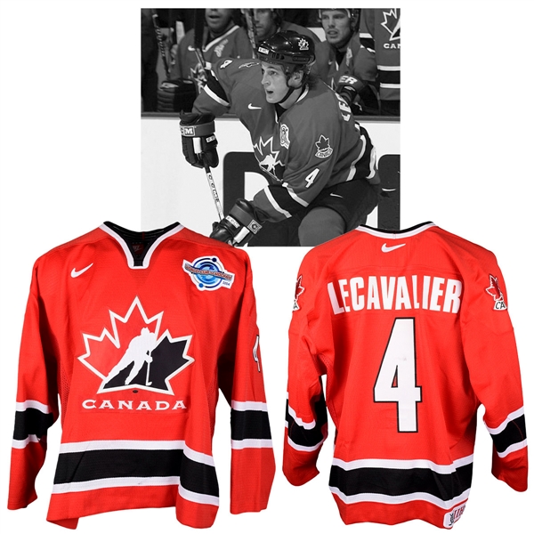 Vincent Lecavaliers 2004 World Cup of Hockey Team Canada Game-Worn Jersey with NHLPA LOA