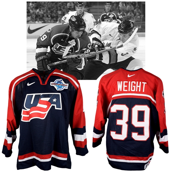 Doug Weights 2004 World Cup of Hockey Team USA Game-Worn Jersey with NHLPA LOA