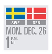 Bell Centre Loge for Monday December 26th 2016 Sweden vs Denmark (1:00 PM) (12 Tickets)