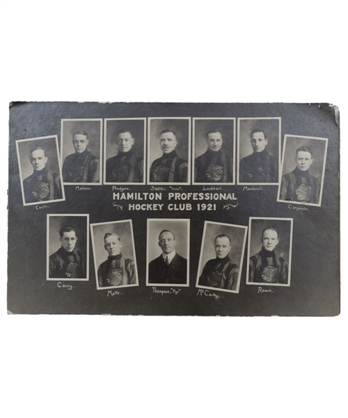 Hamilton Tigers Hockey Club 1920-21 Team Photo (9" x 14")