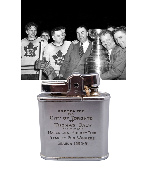 Thomas Dalys 1950-51 Toronto Maple Leafs Stanley Cup Champions Lighter