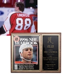 Eric Lindros 1995 Most Valuable Player Flyers Team Captain Trophy Plaque