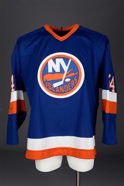 Rob DiMaios 1988-89 New York Islanders Game-Worn Rookie Season Jersey