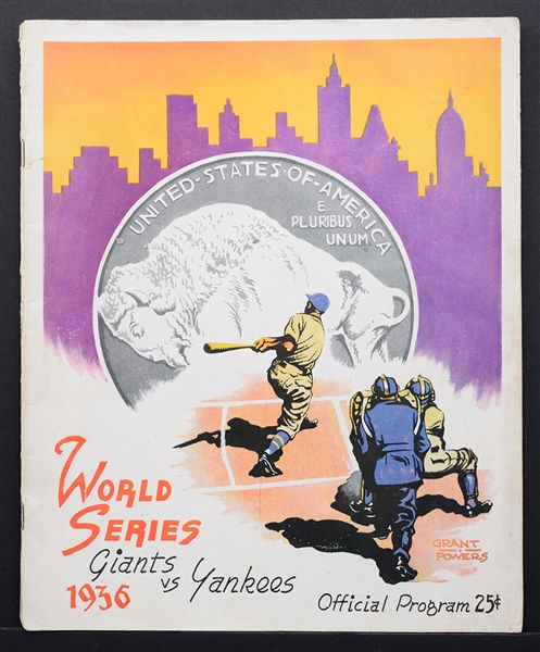 1936 World Series Program (New York) - New York Giants vs New York Yankees