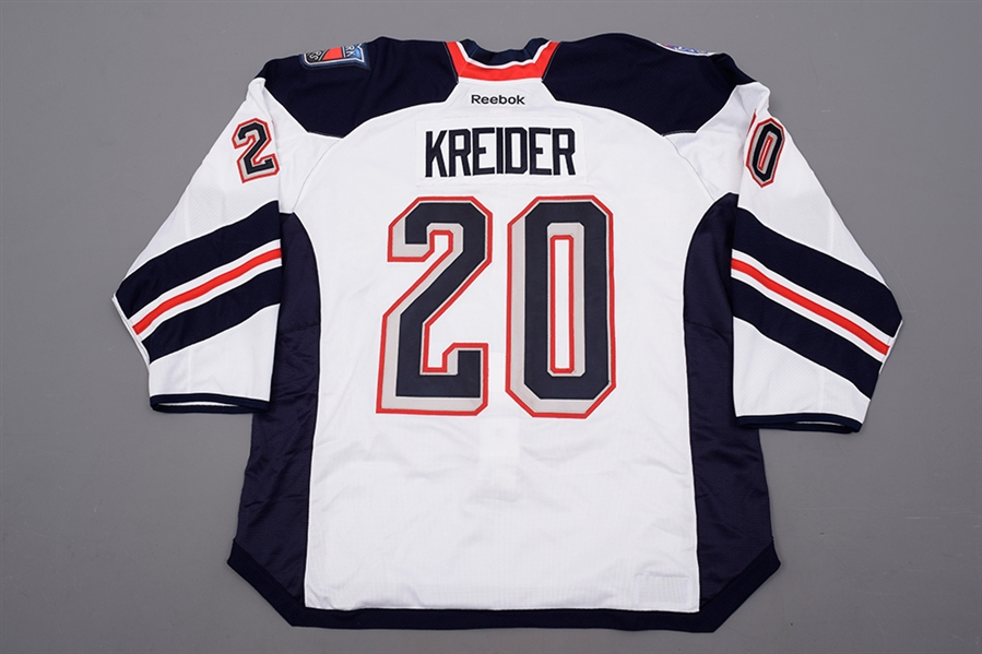 Lot Detail Chris Kreider's 2014 NHL Stadium Series New York Rangers