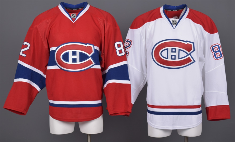 Patrick Hollands 2014-15 Montreal Canadiens Game-Issued Home and Away Jerseys with Team LOAs 