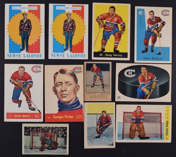 Lot Detail - Montreal Canadiens 1950s-1970s Hockey Card Collection of ...