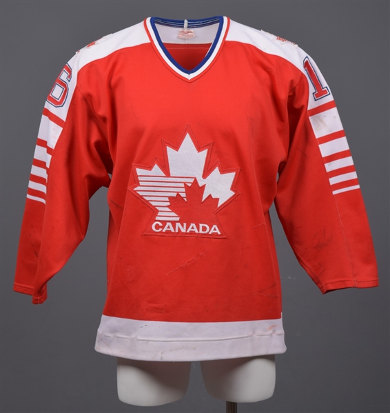 Mid-1980s "Jones" Canadian National Team Game-Worn Jersey