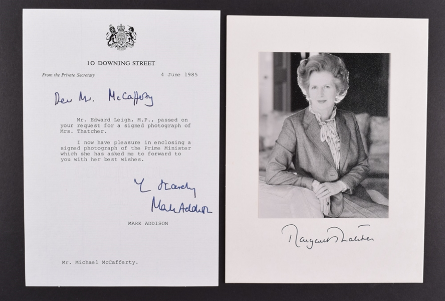 Margaret Thatcher British Prime Minister Signed Autograph Print 6x4 T Music Pre Printed