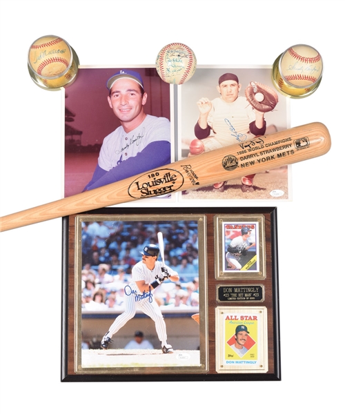 Baseball Autograph Collection with Williams and Koufax Single-Signed Baseballs, Multi-Signed Baseball with Spahn, Drysdale, Snider and Others Plus More! - All JSA Certified