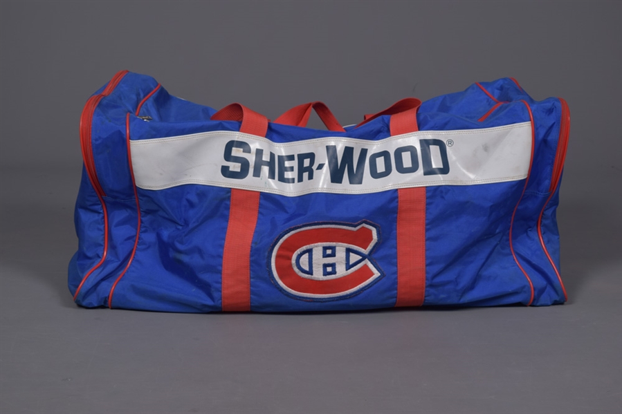 Patrick Roys Mid-1990s Montreal Canadiens Personal Sher-Wood Bag