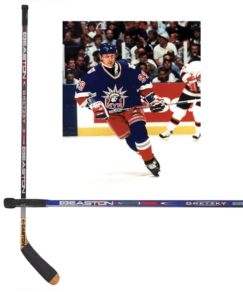 Wayne Gretzkys 1996-97 New York Rangers Easton Silver Tip Game-Used Stick